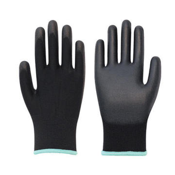 13 Gauge Polyester/Nylon Polyurethane Dipping PU Coated Gloves